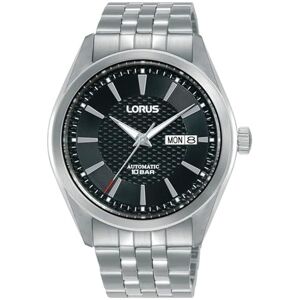 Lorus Men's Analogue Automatic Watch with Stainless Steel Strap Silver/Black, Silver/Black, Unit of Measure Bracelet Lorus Men's Analogue Automatic Watch with Stainless Steel Strap Silver/Black, Silver/Black, Unit of Measure Bracelet