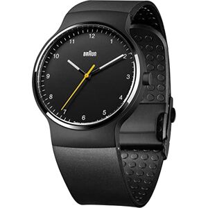 Braun Unisex Quartz Watch with Black Dial Analogue Display and Black Rubber Strap BN0221BKBKG Braun Unisex Quartz Watch with Black Dial Analogue Display and Black Rubber Strap BN0221BKBKG