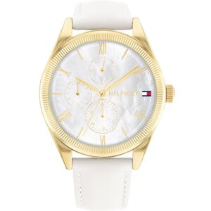 Tommy Hilfiger Analogue Multifunction Quartz Watch for Women with White Leather Strap 1782594 Tommy Hilfiger Analogue Multifunction Quartz Watch for Women with White Leather Strap 1782594