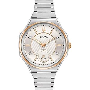 Bulova Women's Analogue Quartz Watch with Stainless Steel Strap 98P182 Bulova Women's Analogue Quartz Watch with Stainless Steel Strap 98P182