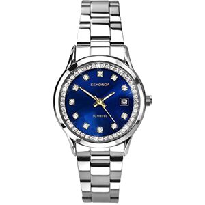Sekonda Women's Quartz Watch with Mother of Pearl Dial Analogue Display and Silver Stainless Steel Bracelet 2147.27 Sekonda Women's Quartz Watch with Mother of Pearl Dial Analogue Display and Silver Stainless Steel Bracelet 2147.27