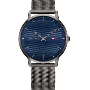Tommy Hilfiger Analogue Quartz Watch for Men with Gunmetal Stainless Steel Mesh Bracelet 1791656 Tommy Hilfiger Analogue Quartz Watch for Men with Gunmetal Stainless Steel Mesh Bracelet 1791656