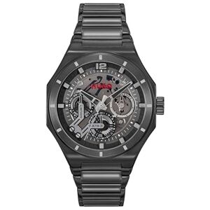 Hugo Boss Analogue Multifunction Quartz Watch for Men #Grail Skeleton Collection with Black Stainless Steel Bracelet 1530379 Hugo Boss Analogue Multifunction Quartz Watch for Men #Grail Skeleton Collection with Black Stainless Steel Bracelet 1530379