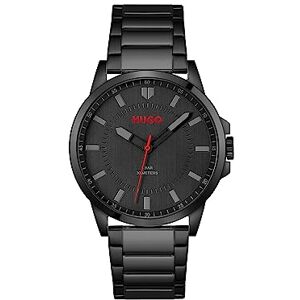 Hugo Boss Analogue Quartz Watch for Men #First Collection with Black Stainless Steel Bracelet 1530187 Hugo Boss Analogue Quartz Watch for Men #First Collection with Black Stainless Steel Bracelet 1530187