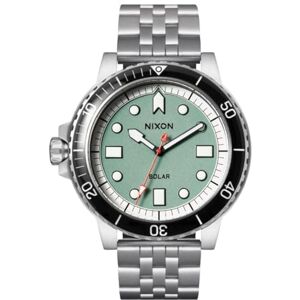 NIXON A1402-5235-00 Unisex Analogue Quartz Watch with Stainless Steel Strap, Silver/Green/Black/White NIXON A1402-5235-00 Unisex Analogue Quartz Watch with Stainless Steel Strap, Silver/Green/Black/White