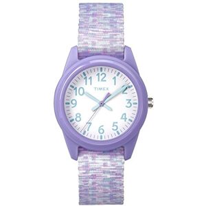 Timex Children's Quartz Watch with White Dial Analogue Display and Multicolour Nylon Strap TW7C12200 Timex Children's Quartz Watch with White Dial Analogue Display and Multicolour Nylon Strap TW7C12200