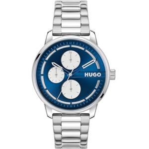 Hugo Boss Analogue Multifunction Quartz Watch for Men #STAMP MULTI Collection with Leather Strap or Stainless Steel Bracelet,blue Hugo Boss Analogue Multifunction Quartz Watch for Men #STAMP MULTI Collection with Leather Strap or Stainless Steel Bracelet,blue