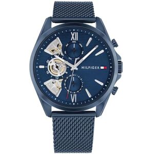 Tommy Hilfiger Analogue Multifunction Quartz Watch for Men with Blue Stainless Steel Mesh Bracelet 1710648 Tommy Hilfiger Analogue Multifunction Quartz Watch for Men with Blue Stainless Steel Mesh Bracelet 1710648