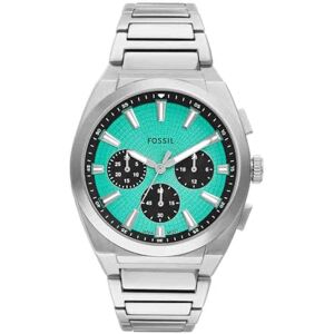 Fossil Everett Watch for Men, Quartz Chronograph Movement with Stainless Steel or Leather Strap Fossil Everett Watch for Men, Quartz Chronograph Movement with Stainless Steel or Leather Strap