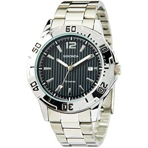 Sekonda Men's Quartz Watch with Black Dial Analogue Display and Silver Stainless Steel Bracelet 1171.27 Sekonda Men's Quartz Watch with Black Dial Analogue Display and Silver Stainless Steel Bracelet 1171.27