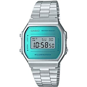 Casio Unisex Child Quartz Watch, digital Display and Stainless Steel Strap A168WEM-2EF Green Casio Unisex Child Quartz Watch, digital Display and Stainless Steel Strap A168WEM-2EF Green