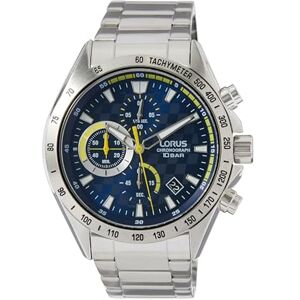 Lorus RM311JX9 Men's Analogue Quartz Watch with Metal Strap, Blue Lorus RM311JX9 Men's Analogue Quartz Watch with Metal Strap, Blue