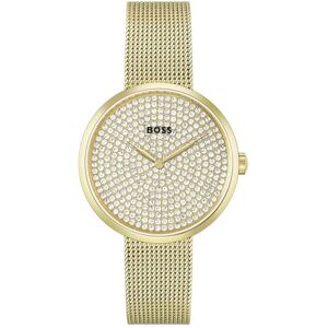 Boss Analogue Quartz Watch for Women Praise Collection with Gold Colored Stainless Steel Mesh Bracelet 1502659 Boss Analogue Quartz Watch for Women Praise Collection with Gold Colored Stainless Steel Mesh Bracelet 1502659