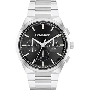 Calvin Klein Three Hand Quartz Movement Watch for Men DISTINGUISH Collection with Silver Stainless Steel Bracelet 25200459 Calvin Klein Three Hand Quartz Movement Watch for Men DISTINGUISH Collection with Silver Stainless Steel Bracelet 25200459