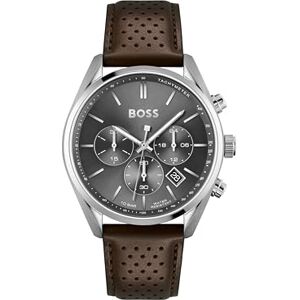 Boss Chronograph Quartz Watch for Men Champion Collection with Brown Leather Strap 1513815 Boss Chronograph Quartz Watch for Men Champion Collection with Brown Leather Strap 1513815