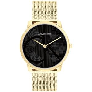 Calvin Klein Two Hand Quartz Movement Watch for Women CK Iconic Collection with Gold Colored Stainless Steel Mesh Bracelet 25300016 Calvin Klein Two Hand Quartz Movement Watch for Women CK Iconic Collection with Gold Colored Stainless Steel Mesh Bracelet 25300016
