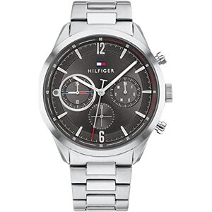 Tommy Hilfiger Analogue Multifunction Quartz Watch for Men with Silver Stainless Steel Bracelet 1791943 Tommy Hilfiger Analogue Multifunction Quartz Watch for Men with Silver Stainless Steel Bracelet 1791943