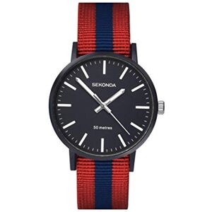 Sekonda Watches Mens Quartz Watch, Analogue Classic Display and Nylon Strap 1582.27 Sekonda Watches Mens Quartz Watch, Analogue Classic Display and Nylon Strap 1582.27