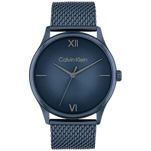 Calvin Klein Three Hand Quartz Movement Watch for Men Ascend Collection with Blue Stainless Steel Mesh Bracelet 25200451 Calvin Klein Three Hand Quartz Movement Watch for Men Ascend Collection with Blue Stainless Steel Mesh Bracelet 25200451