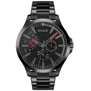 Hugo Boss Analogue Multifunction Quartz Watch for Men #LEAP Collection with Black Stainless Steel Bracelet 1530175 Hugo Boss Analogue Multifunction Quartz Watch for Men #LEAP Collection with Black Stainless Steel Bracelet 1530175
