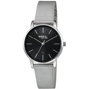 Breil Women's Watch Avery Collection Ladies Watch Solo Tempo with Analogic Black Dial VJ22 TIME Module Movement 3H Quartz Watch Band in Steel Mesh Breil Women's Watch Avery Collection Ladies Watch Solo Tempo with Analogic Black Dial VJ22 TIME Module Movement 3H Quartz Watch Band in Steel Mesh