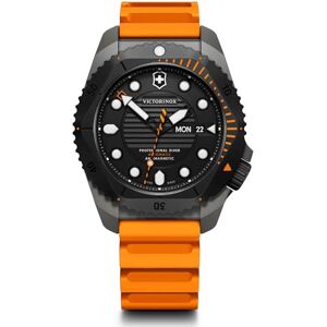 Victorinox Men’s Watch Dive Pro Automatic Ø 43 mm, Swiss Made, Automatic, Water-Resistant up to 300 m, Sapphire Glass, Rubber Strap, Orange Victorinox Men’s Watch Dive Pro Automatic Ø 43 mm, Swiss Made, Automatic, Water-Resistant up to 300 m, Sapphire Glass, Rubber Strap, Orange