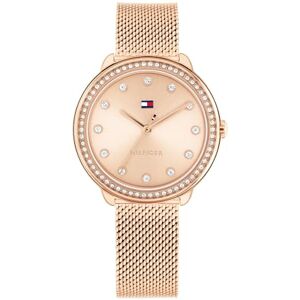 Tommy Hilfiger Three Hand Quartz Movement Watch for Women with Rose Gold Colored Stainless Steel Mesh Bracelet 1782700 Tommy Hilfiger Three Hand Quartz Movement Watch for Women with Rose Gold Colored Stainless Steel Mesh Bracelet 1782700