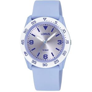 Lorus RRX91HX9 Girls' Analogue Quartz Watch with Silicone Strap, Purple-White, Strap. Lorus RRX91HX9 Girls' Analogue Quartz Watch with Silicone Strap, Purple-White, Strap.