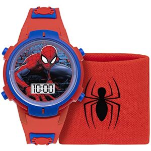 Disney Spiderman Marvel Red Digital Watch & Sweat Wristband Set SPD40012ARG Disney Spiderman Marvel Red Digital Watch & Sweat Wristband Set SPD40012ARG