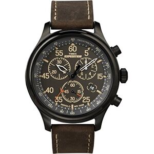 Timex Expedition Men's Quartz Watch with Brown Dial Chronograph Display and Brown Leather Strap T49905SU Timex Expedition Men's Quartz Watch with Brown Dial Chronograph Display and Brown Leather Strap T49905SU