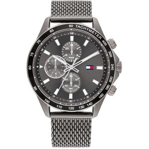 Tommy Hilfiger Analogue Multifunction Quartz Watch for Men with Gunmetal Stainless Steel Mesh Bracelet 1792019 Tommy Hilfiger Analogue Multifunction Quartz Watch for Men with Gunmetal Stainless Steel Mesh Bracelet 1792019
