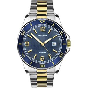 Sekonda Mens Analogue Classic Quartz Watch with Stainless Steel Strap 1591.27 Sekonda Mens Analogue Classic Quartz Watch with Stainless Steel Strap 1591.27