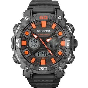 Sekonda Men's Digital Watch with Black Dial Digital Display and Grey Plastic Strap 1037.05 Sekonda Men's Digital Watch with Black Dial Digital Display and Grey Plastic Strap 1037.05