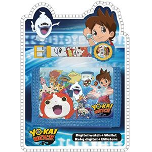 Disney Yo-Kai Watch Kids Digital Watch and Wallet Set Coin Pouch, 25 cm, Multicolour Disney Yo-Kai Watch Kids Digital Watch and Wallet Set Coin Pouch, 25 cm, Multicolour