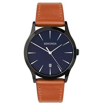 Sekonda Oslo Mens Analogue Watch 40mm Black Polyurethane Strap Sekonda Oslo Mens Analogue Watch 40mm Black Polyurethane Strap