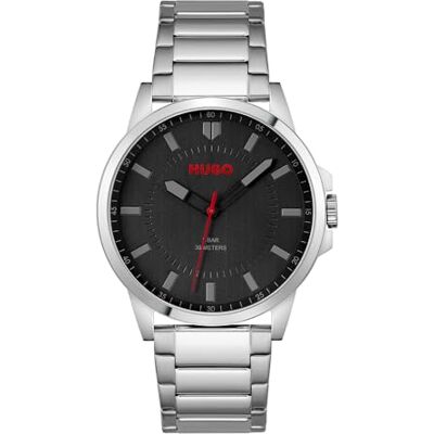 Hugo Boss Analogue Quartz Watch for Men #First Collection with Silver Stainless Steel Bracelet 1530246 Hugo Boss Analogue Quartz Watch for Men #First Collection with Silver Stainless Steel Bracelet 1530246