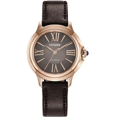Citizen Women's Eco-Drive Solar Watch with Leather Strap and Roman Numerals Citizen Women's Eco-Drive Solar Watch with Leather Strap and Roman Numerals