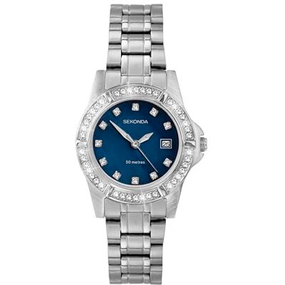Sekonda Sienna Womens Analogue Watch 28mm Silver Stainless Steel Bracelet Sekonda Sienna Womens Analogue Watch 28mm Silver Stainless Steel Bracelet