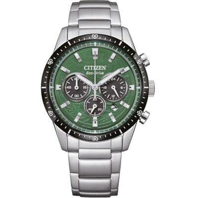 Citizen Men's Chronograph Eco-Drive Watch with Stainless Steel Strap CA4624-56X Citizen Men's Chronograph Eco-Drive Watch with Stainless Steel Strap CA4624-56X