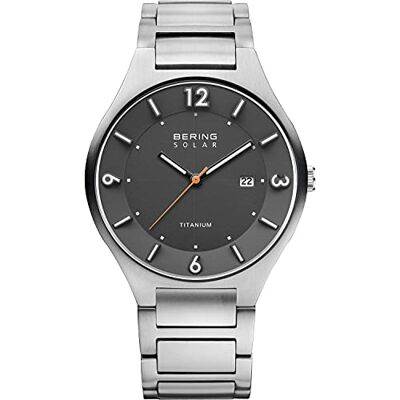 BERING Men's Solar Watch, 40 mm Stainless-Steel Case and Dial, Milanese Strap, Sapphire Crystal, 5 ATM, 14440 BERING Men's Solar Watch, 40 mm Stainless-Steel Case and Dial, Milanese Strap, Sapphire Crystal, 5 ATM, 14440