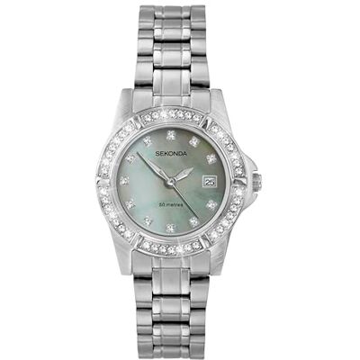 Sekonda Sienna Womens Analogue Watch 28mm Silver Stainless Steel Bracelet Sekonda Sienna Womens Analogue Watch 28mm Silver Stainless Steel Bracelet
