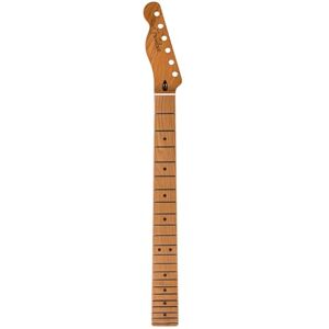 Fender Satin Roasted Maple Telecaster LH Neck, 22 Jumbo Frets, 12", Maple, Flat Oval Shape Fender Satin Roasted Maple Telecaster LH Neck, 22 Jumbo Frets, 12", Maple, Flat Oval Shape