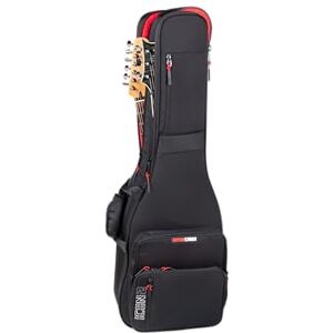 Gator Cases ICON Take Two Series Premium Double Gig Bag for (2) Electric Guitars, TSA-Friendly Zippers, Black (G-ICONTTELEC-BLK) Gator Cases ICON Take Two Series Premium Double Gig Bag for (2) Electric Guitars, TSA-Friendly Zippers, Black (G-ICONTTELEC-BLK)