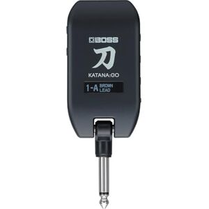 Boss KATANA:GO Personal Headphone Amplifier for Guitar & Bass Ready-To-Play Sounds from Stage-Class Katana Amps Advanced Spatial Technology Edit Tones & Stream Backing Music via Bluetooth Boss KATANA:GO Personal Headphone Amplifier for Guitar & Bass Ready-To-Play Sounds from Stage-Class Katana Amps Advanced Spatial Technology Edit Tones & Stream Backing Music via Bluetooth