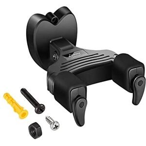Donner Locking Guitar Wall Mount 1-Pack, Auto Lock Guitar Wall Hanger for Acoustic Electric Guitar Bass Ukulele Mandolin, Black Donner Locking Guitar Wall Mount 1-Pack, Auto Lock Guitar Wall Hanger for Acoustic Electric Guitar Bass Ukulele Mandolin, Black