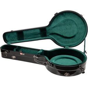 Crossrock Fiberglass Case for 4-String Tenor Banjo Black Gloss Finish TSA Lock, Backpack Straps, Hygrometer, Internal Storage – Resonator Style -Black(CRF2023TBJBK) Crossrock Fiberglass Case for 4-String Tenor Banjo Black Gloss Finish TSA Lock, Backpack Straps, Hygrometer, Internal Storage – Resonator Style -Black(CRF2023TBJBK)