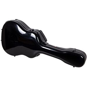 Crossrock Fiberglass Jazz Guitar Case Fits 17" Lower Bout Arch Top Jazz Acoustic Guitar Padded Straps, Interior Compartment, Fixed & Removable Paddings Includes TSA Lock Black(CRF2020JA17BK) Crossrock Fiberglass Jazz Guitar Case Fits 17" Lower Bout Arch Top Jazz Acoustic Guitar Padded Straps, Interior Compartment, Fixed & Removable Paddings Includes TSA Lock Black(CRF2020JA17BK)