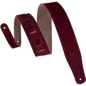 Levy's Leathers Ms26-brg 2.5 inch Suede Leather Strap Burgundy Levy's Leathers Ms26-brg 2.5 inch Suede Leather Strap Burgundy