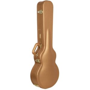 Crossrock Designer Series Wooden Electric Guitar Case for Les Paul Style Luxury Gold Faux Leather, Burgundy Velvet Interior, Lock – Premium Hardshell Luxury Gold(CRW520LLG) Crossrock Designer Series Wooden Electric Guitar Case for Les Paul Style Luxury Gold Faux Leather, Burgundy Velvet Interior, Lock – Premium Hardshell Luxury Gold(CRW520LLG)