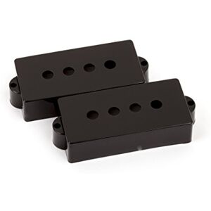 Fender Pure Vintage Precision Bass Pickup Covers Black Fender Pure Vintage Precision Bass Pickup Covers Black